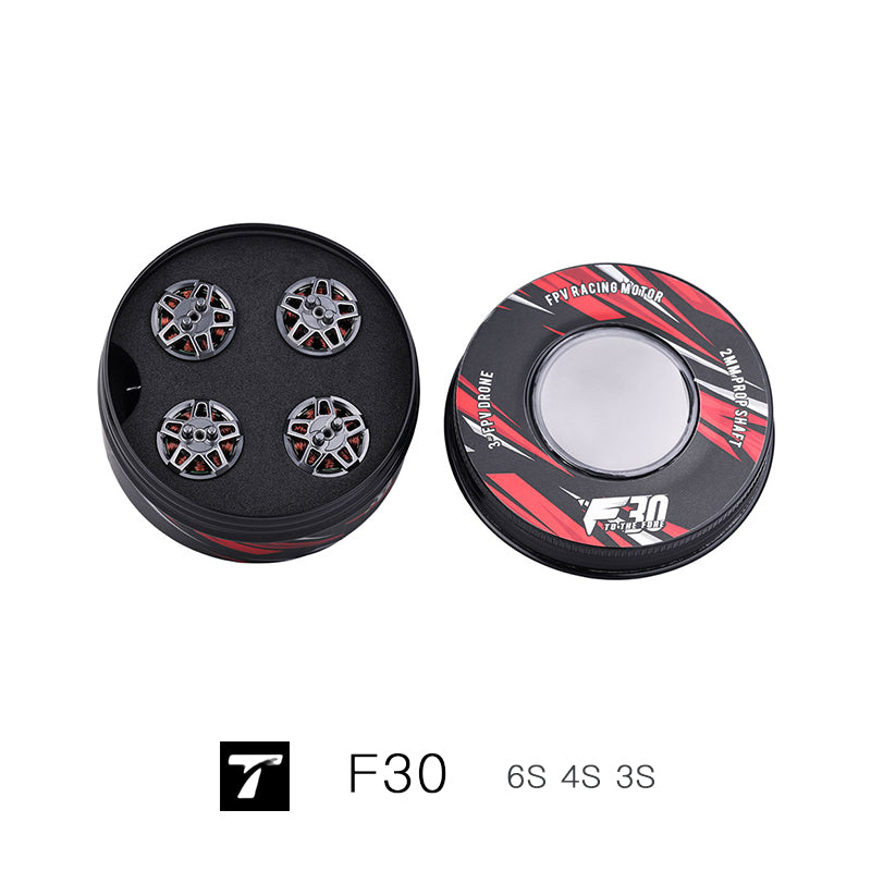 F30 T-MOTOR FPV Series Brushless Motor new style  F30 6S 4S 3S BRUSHLESS FPV Outrunner Motor 3-6S Four in a box.