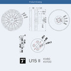 U15II Power Type Heavy Lift Drone Motor KV80 KV100