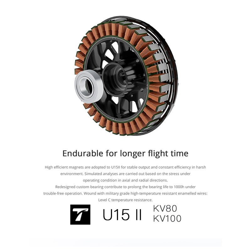 U15II Power Type Heavy Lift Drone Motor KV80 KV100